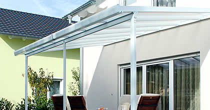Terrassendach Bausatz mit Stegplatten